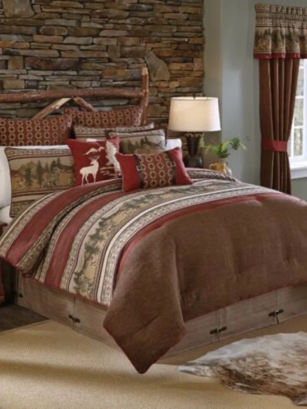 CROSCILL Estate OAKWOOD Window VALANCE Size: 88 x 17